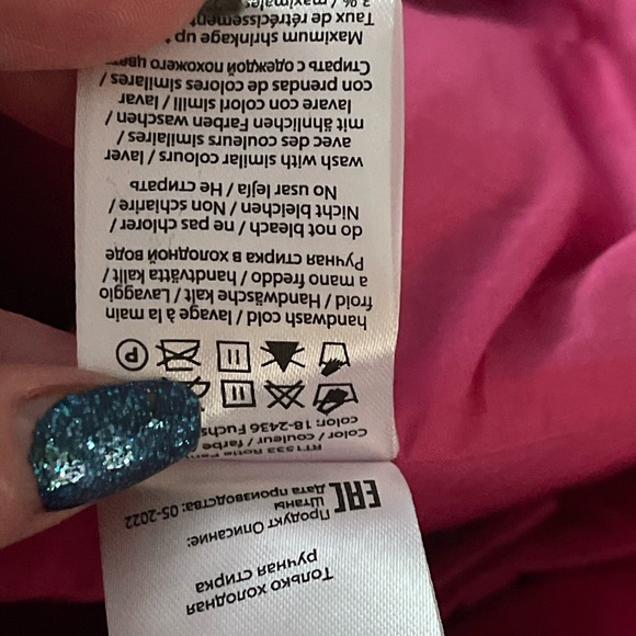 ROTATE Birger Christensen 'Rotie' Monogram Faux Leather Pink Pants 4 Bin 300 - Picture 12 of 16